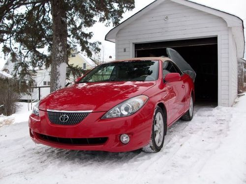 2005 red toyota camry solara convertible 3.3l v6