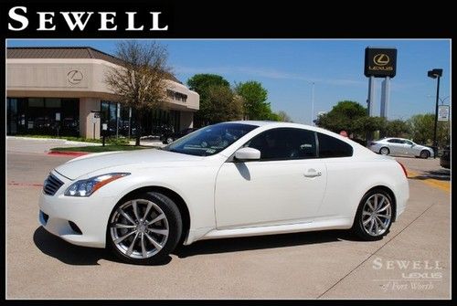08 infiniti g37 sport coupe pearl white navigation leather heated seats sunroof