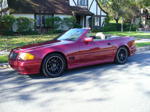 Retro mercedes benz 500sl  candy apple/custom amg upgrades  unique mercedes