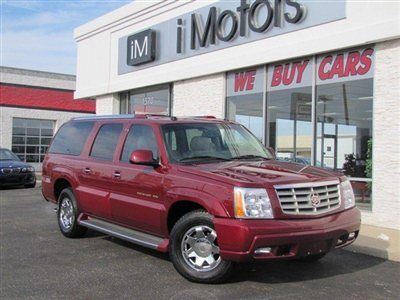2005 escalade esv awd navigation tv/dvd 3rd-row htd-sts xenons roof only 72k wow
