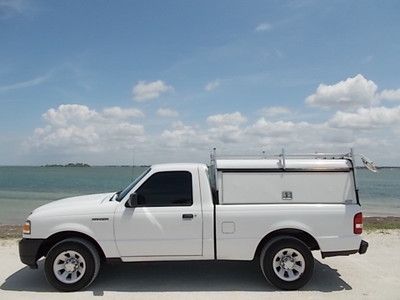 10 ford ranger reg cab - warranty - one owner florida truck - work topper