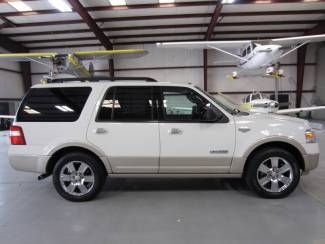White 1 owner financing new tires chrome 20s leather sunroof tv dvd loaded clean