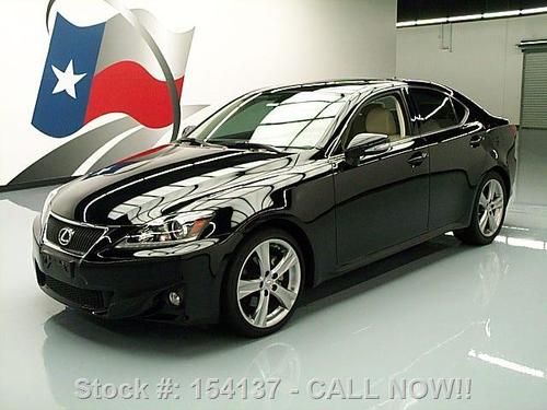 2011 lexus is 250 sunroof climate leather xenons 18k mi texas direct auto