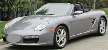 2005 porsche boxster with new top
