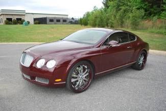 2006 continental gt 2 door coupe burgandy/ivory 50k miles nice car no reserve
