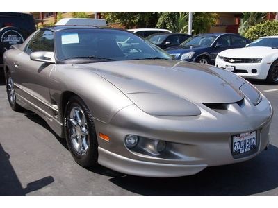 Coupe 2-door rear spoiler beige 2001 firebird automatic v6 3.8 liter california