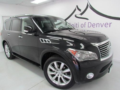 2012 infiniti qx56 4wd no reserve! loaded! smoked in