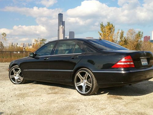 2002 mercedes benz s-class low mileage, excellent condition, black/white wheels