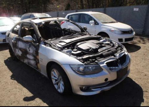2011 bmw 335i xdrive coupe fire damage salvage good parts!