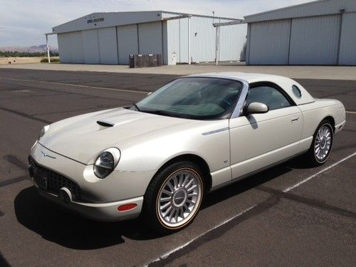 2005 2dr convertible 50th anniversary automatic 3.9l v8 t-bird pearl white