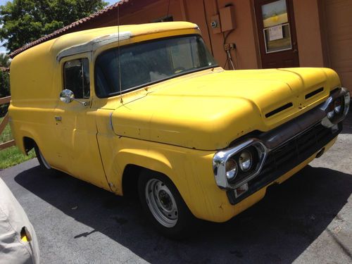 1960 ford f100 panel truck with 1987 mustang 5.0, automatic aod