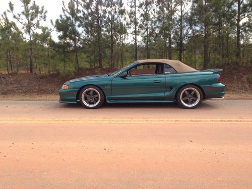 Sell Used 1998 Ford Mustang Gt Convertible Green Low Miles