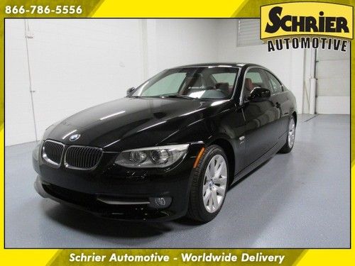 2011 bmw 328i xdrive sulev black red leather xenon heated steering wheel