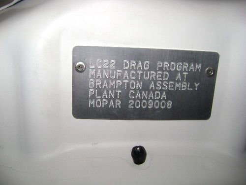 Brand new 2009 dodge "drag-pack" challenger-plastic on the seats- hemi mopar nos