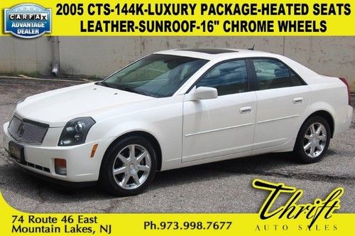 05 cts-144k-luxury package-heated seats-leather-sunroof-16 chrome wheels