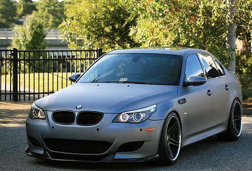 Matte gray 2008 bmw m5 e60 v10 500hp lightly modded private owner