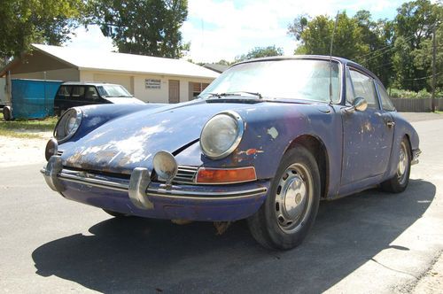 1965 porsche 912 excellent early 912 project! runs! 50+ pics and video!