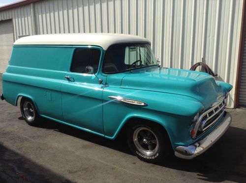 1957 chevy panel truck hot rod turn key surf wagon professionally built