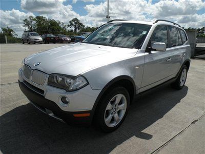 2007 bmw x3 3.0 silver/black clean carfax  drives well *export ok florida low $