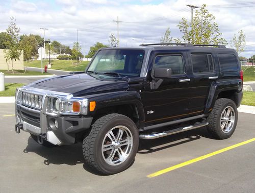 Hummer h3 2008 - black - towing - luxury - loaded
