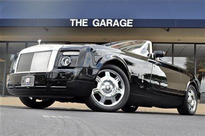 2009 rolls-royce phantom drophead coupe,diamond black over creme,aluminum hood!!