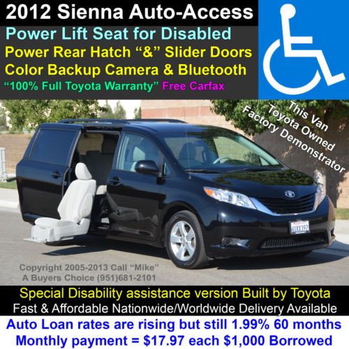 Auto access seat+power rear hatch+power slide doors+backup camera+full warranty!