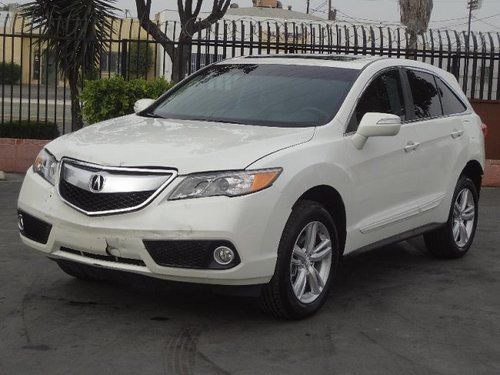 2013 acura rdx technology package salvaged rebuilder runs! low miles wont last!!