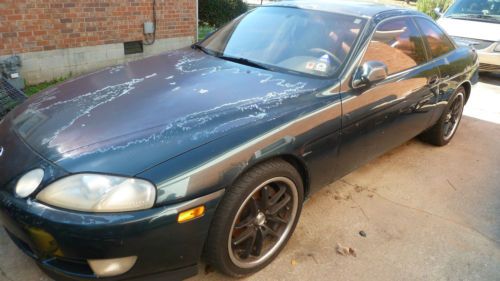 1992 lexus sc400 green &#034;running condition&#034; low profile rims sports coupe