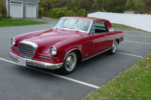 63 studebaker gt hawk.  rare super hawk option.  frame off restoration by owner.