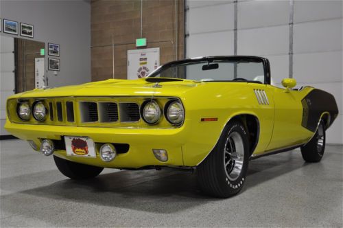 1971 plymouth &#039;cuda convertible - *the best in the world! - heavily documented!