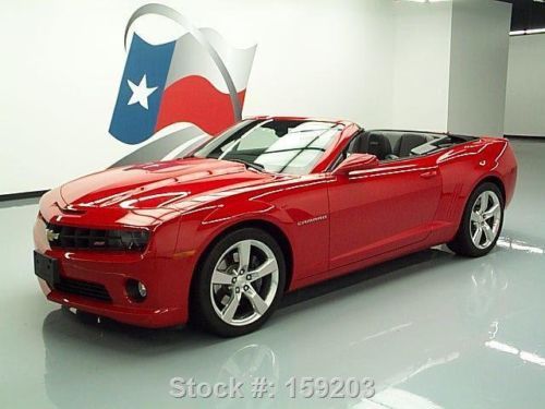 2011 chevy camaro 2ss rs convertible leather hud 9k mi texas direct auto