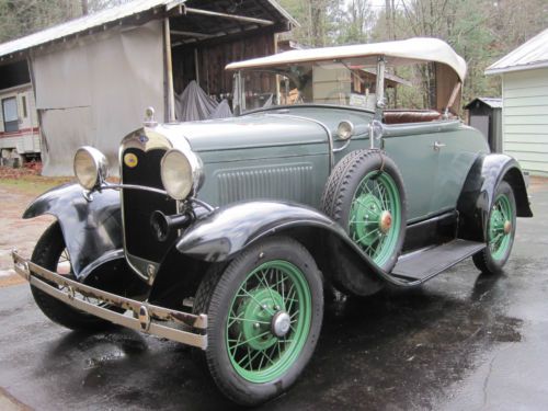 1930 model a ford deluxe roadster w/murray body~nice running car at no reserve~