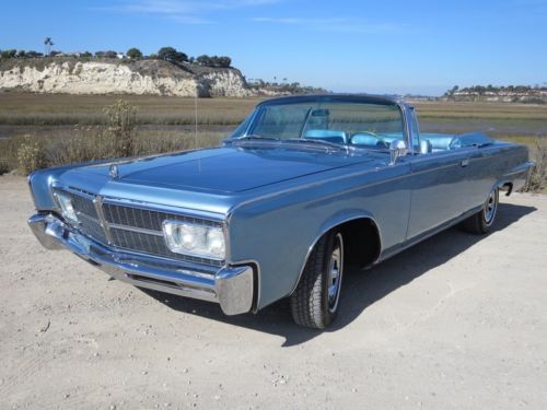 1965 chrysler imperial convertible - - 1 of 500 - - completely restored - -