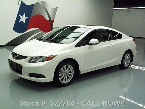 2012 honda civic ex-l coupe htd leather sunroof nav 28k texas direct auto