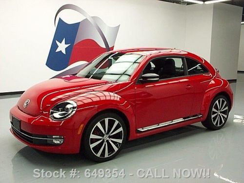 2012 volkswagen beetle turbo 6spd htd seats 19&#039;s 12k mi texas direct auto
