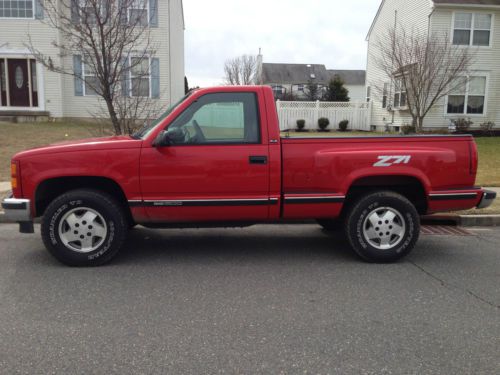 1995 gmc 4x4 sierra sportside pickup ~ red ~