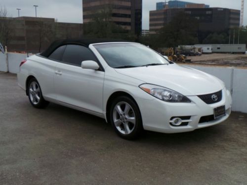 2007 toyota camry solara xle white gray leather 13k miles convertible ship assis