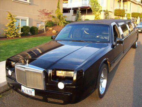 96 lincoln town car/ replica of rolls royce fantom limousine
