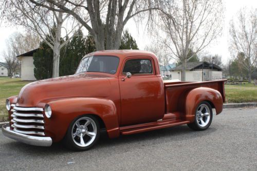 1949 chevy 3100 327 air ride 700r4 a/c must see!!