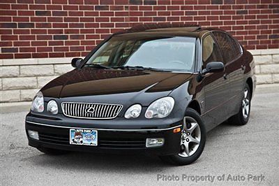 03 gs 300 sport design heated leather seats power sunroof cd changer black