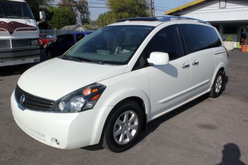 2007 nissan quest 3.5se van - fully loaded - navigation and dvd - low miles