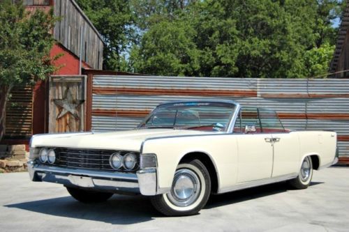 1965 lincoln continental convertible w/ documented restoration by bakers in 2012