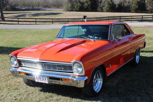 1966 chevy ii nova 327ci hugger orange