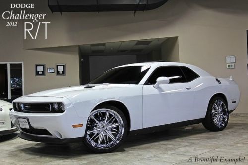 2012 dodge challenger r/t white navigation 22chromes auto loaded &amp; perfect wow!$
