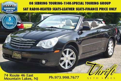08 sebring touring-114k-special touring group-sat radio-heated seats-leather