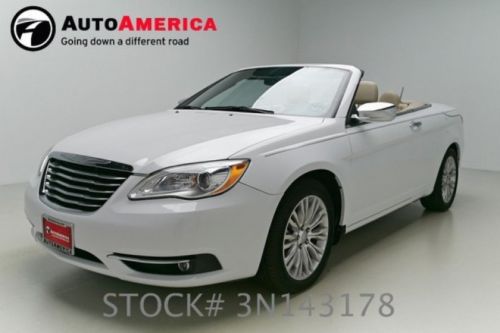 2012 chrysler 200 convertible limited 14k low miles htd leather aux usb hardtop