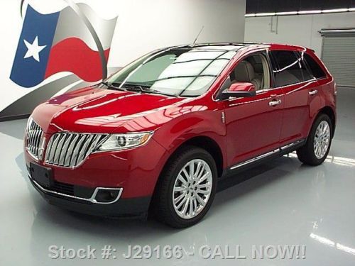 2011 lincoln mkx prem elite pano roof nav rear cam 38k texas direct auto