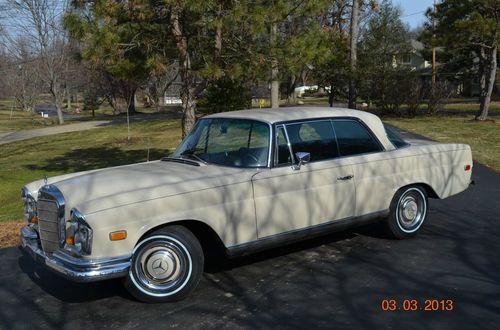 1968 mercedes 250se automatic - great classic mercedes coupe