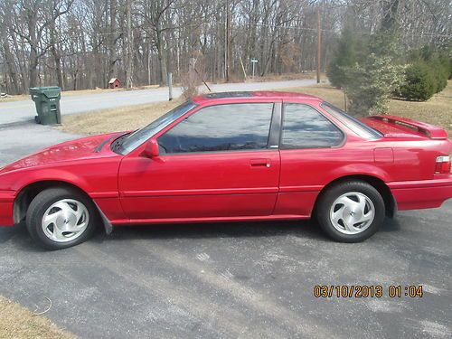 1991 honda prelude si 4ws coupe 2-door 2.1l red/grey auto  low miles nice