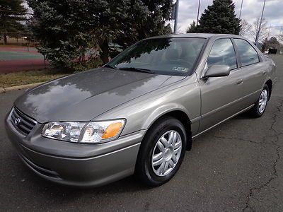 2001 toyota camry ce sedan le clean carfax 4 cyl gas saver no reserve auction